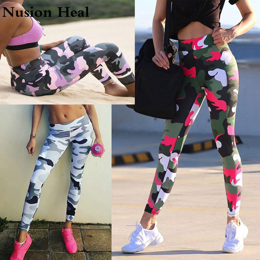 2019 New Yoga Sports Leggings For Women Sports Tight Yoga Leggings Fitness Dry Fit Yoga Pants Women Running Tights Women Trouser - Fisez